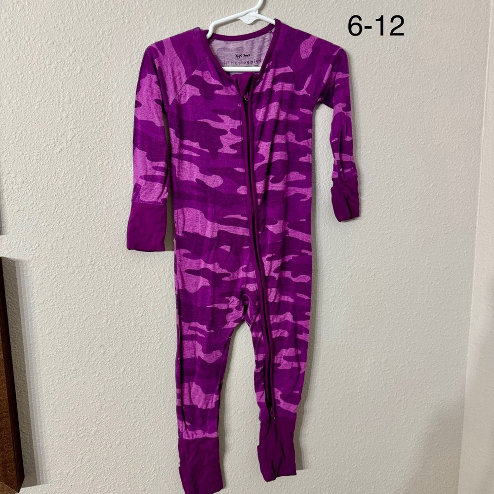 Little Sleepies Purple Camo 6-12 months